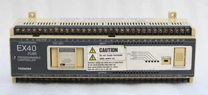 TOSHIBA EX40 PLUS INDUSTRIAL PROGRAMMABLE CONTROLLER PLC UNIT EX40*4MCRD5 - Picture 1 of 9