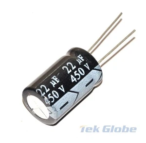10PCS 22UF 450V 105°C Radial Electrolytic Capacitor 16*25mm - Picture 1 of 1