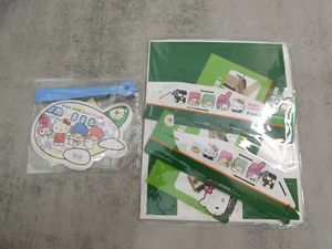 Paquete de actividades con etiqueta de equipaje familiar Eva Air Sanrio Hello Kitty estrellas gemelas nuevo - Imagen 1 de 7