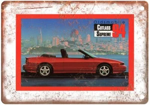 Oldsmobile Cutlass Supreme Vintage Werbung Retro Look Blechschild A5340 von 1994 - Bild 1 von 1