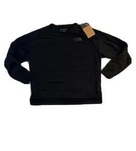 **THE NORTH FACE MEDIUM WOMEN'S SWEATSHIRT BLACK MARINA LUXE NWT NEW RETAIL $70 - Picture 1 of 6