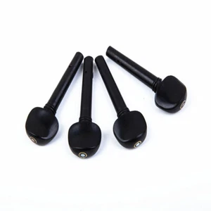4PCS/Set Ebony Violin Pegs 3/4 Size Fiddle Violin Tunning Pegs Replacement Parts - Picture 1 of 5