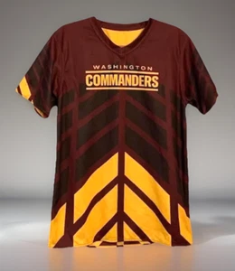 Camiseta deportiva reversible de fútbol americano para hombre Washington Commanders mediana bloque retro - Imagen 1 de 13