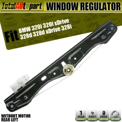 Window Regulator W/o Motor for BMW F30 F31 320i 328i 335i 340i Rear Left Driver - Изображение 1 из 4