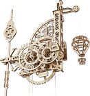 UGEARS Aero Clock 3D Puzzle Wooden Model Kits for Adults to Build - Vintage DIY