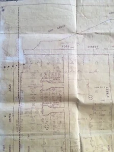 Vintage Drawn -Ann Arbor Michigan Township Map - North West Quarter Section- 19 - Picture 1 of 12