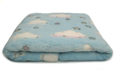 Minky Plüsch bilateral, leuchtet im Dunkeln, Die Wolken 50 x 160 cm - Bild 1 von 4