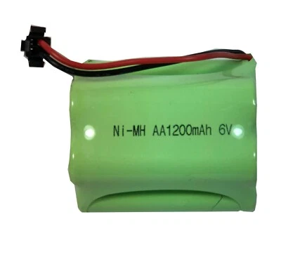 6V 1200mAh Ni-Mh AA Rechargeable Battery Pack with SM 2P Plug - Image 1 of 4