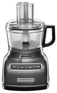 KitchenAid 7 cup Food Processor Exactslice System RR-KFP0722QG Liquid Graphite - Picture 1 of 2