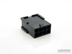 PC 8-pin EPS (CPU) Connector Housing Male - BLACK [1pcs] - Picture 1 of 2