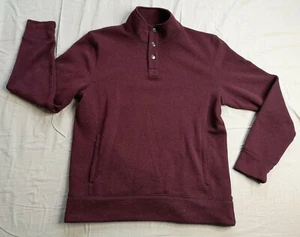 Sonoma Goods For Life Men's Red 1/4 Jumper Size M Medium Good Used Condition - Picture 1 of 7