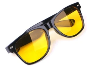 Polarised Vision Enhansor Glare Eliminator Night Driving Computer Yellow Glasses - Picture 1 of 15