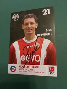 K. Offenbach , D. Toppmöller  ,07/08, Autogrammkarte , Fussball  - Bild 1 von 1