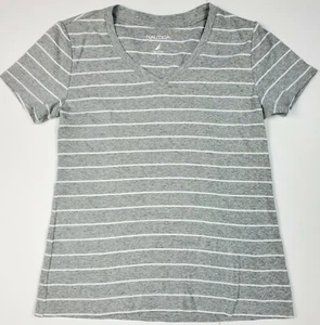 Nautica 100% cotton top women small/S summer lady comfortable breathable gray - Picture 1 of 6