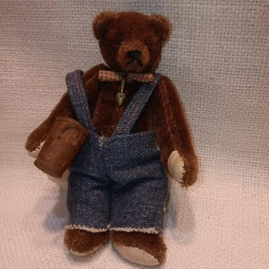 Oso mohair artesanal Fairhaven "Buster" hecho a mano ÚNICO EN SU CLASE por Delores Wrathall ¡EXCELENTE! - Imagen 1 de 9