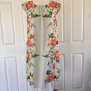 Teaberry Dress Size 12 White Floral Designer Cocktail Evening Party Wedding NWT - Picture 1 of 11