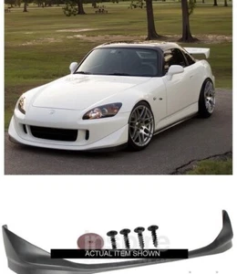 04-09 Honda S2000 AP2 CR Estilo Parachoques Delantero Labio | Plástico PU | NEGRO | NUEVO UK - Imagen 1 de 3