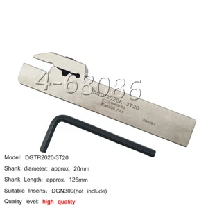 DGTR2020-3T20 Tornio scanalatura supporto utensile tornio tornio tornio tornio per DGN3002 - Foto 1 di 7
