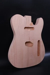 DIY Unfinished Guitar Body Mahogany Maple Top Unfinished Set In Heel bolt on - Picture 1 of 5