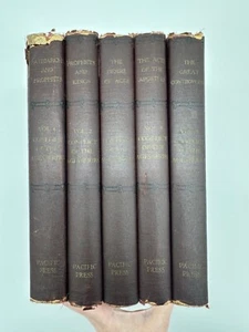 Antique Set Conflict of Age Series Vol 1 - 5 Ellen G White SDA 1911 Adventist - Picture 1 of 19
