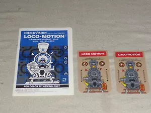 INTELLIVISION LOCO-MOTION INSTRUCTION MANUAL & OVERLAYS KONAMI 1981 - Picture 1 of 2