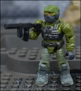 MINIFIGURA MARINA HALO MEGA BLOKS VERDE UNSC 97006 CYCLOPS JUNGLE STRIKE - Imagen 1 de 5