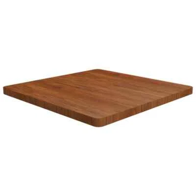 Tischplatte Quadrat Dunkelbraun 80x80x4cm Behandelte Eiche Holzplatte vidaXL - Bild 1 von 4