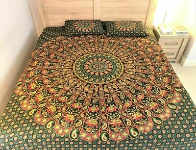 Juego de funda nórdica edredón ropa de cama mandala indio bohemio juego de edredón tamaño king Foto 1 de 3