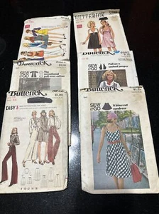 Modelli Butterick vintage anni '70. Lotto di 6: 5684,3384,3272,5298,4602,4299. - Foto 1 di 13