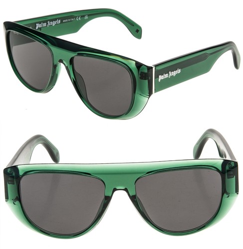 Occhiali da sole unisex PALM ANGELS PERI105 105 JOSHUA verde logo geometrico autentico