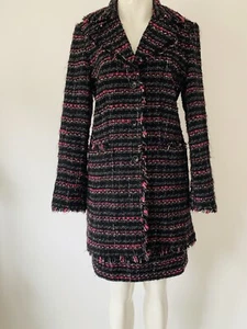 🖤💕 Steilmann Rock und Blazer Grösse 40 Schwarz Boucle Jacke Kostüm - Bild 1 von 18