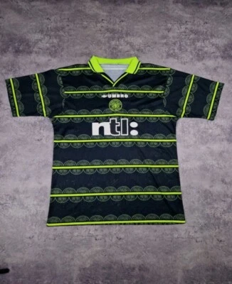 Vintage Umbro FC Celtic 1995-1997 Away Football Shirt Soccer Jersey Rare Size XL - Image 1 of 4
