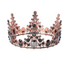  Wedding Headband Round King Crown Hair Rhinestones Decorate Classic