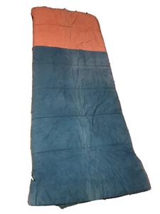 American Trails (ohne Etikett) grün und beige Schlafsack 76” x 64” Vintage!! - Bild 1 von 11