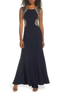 Xscape Embellished Jersey Gown (Size 6) - Picture 1 of 5