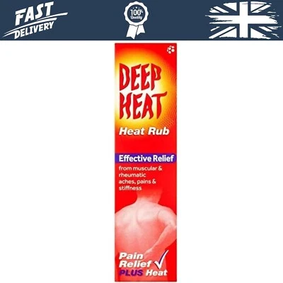 BRANDED Mentholatum 3 PAIN RELIEF PLUS Deep Heat Rubs 35g pack of 1