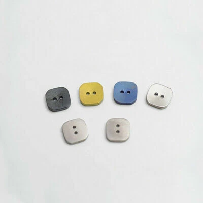 1pc * 10mm Width TC4 Titanium Alloy Buttons Ti Metal Button For Clothes Shirts - Image 1 of 4