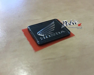 New Genuine Honda OEM Motorcycle Wing Logo Yoke Badge Emblem Honda Self Adhesive - Image 1 of 4