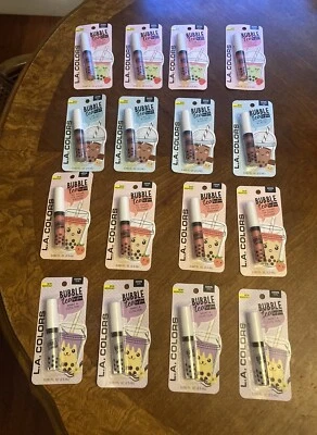 L.A. Colors Set Of  16 Pieces Bubble Tea Lipgloss FREE SHIP! - Image 1 of 4