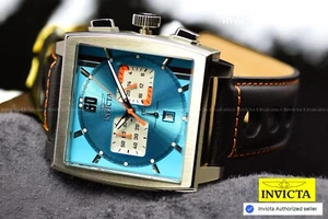 NEW Invicta Men's 50mm Coalition Forces Quartz Light Blue DIAL Silver Tone Watch - Picture 1 of 8