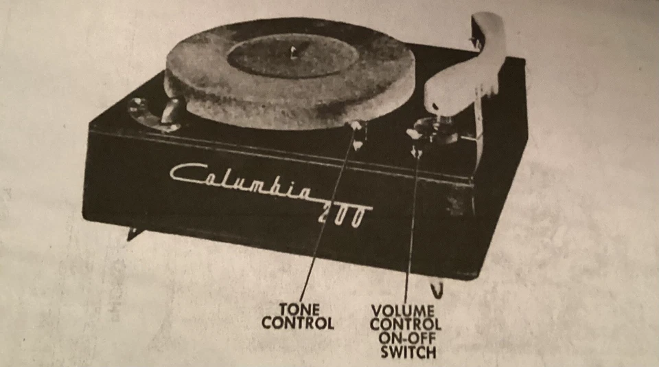 Kit de reconstrucción amplificador tocadiscos Columbia modelo 200 Foto 1 de 1