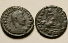 Seltene echte antike römische Münze Constantius Gallus Speerfeind Reiter 251AD