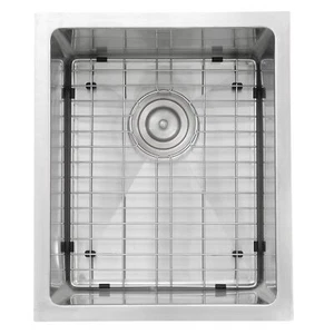 Fregaderos Nantucket SR1815 15 x 18 pulgadas serie Pro rectangular montaje inferior rueda pequeña... - Imagen 1 de 9