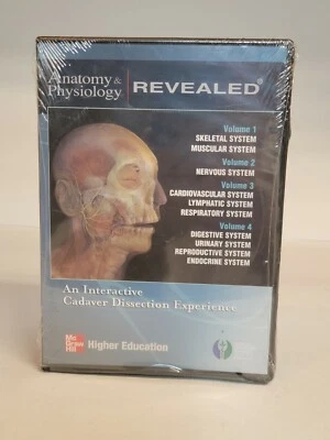 Anatomy & Physiology Revealed Vol. 1-4 (CD-ROM, 2007) SEALED Cadaver Dissection  - Image 1 of 3