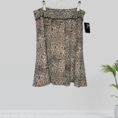 Falda para mujer Axcess In the Mix línea A rosa gris talla 12 nueva con etiquetas Foto 1 de 4