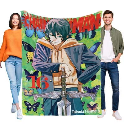 Chainsaw Man Blanket for Kids Flannel Throw Blanket for Couch Gifts Home Decor - Image 1 of 4