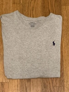 Ralph Lauren T-Shirt Heather Gray SS V-Neck L, Classic Fit - Bild 1 von 4