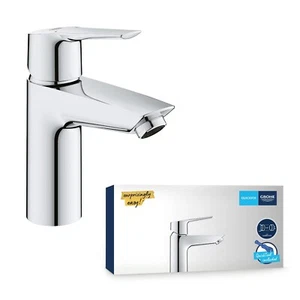 GROHE Quick Fix Start Silk Move Bad Waschtischarmatur Größe S Slim Chrom Wasserhahn - Bild 1 von 10