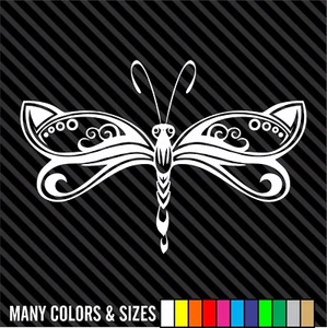 DRAGONFLY Vinyl Decal Sticker, high quality, white, Choice of Sizes and Colors - Picture 1 of 15