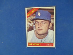 1966 Topps Baseball # 430 Don Drysdale VG- EX light crease through his left eye - Picture 1 of 2
